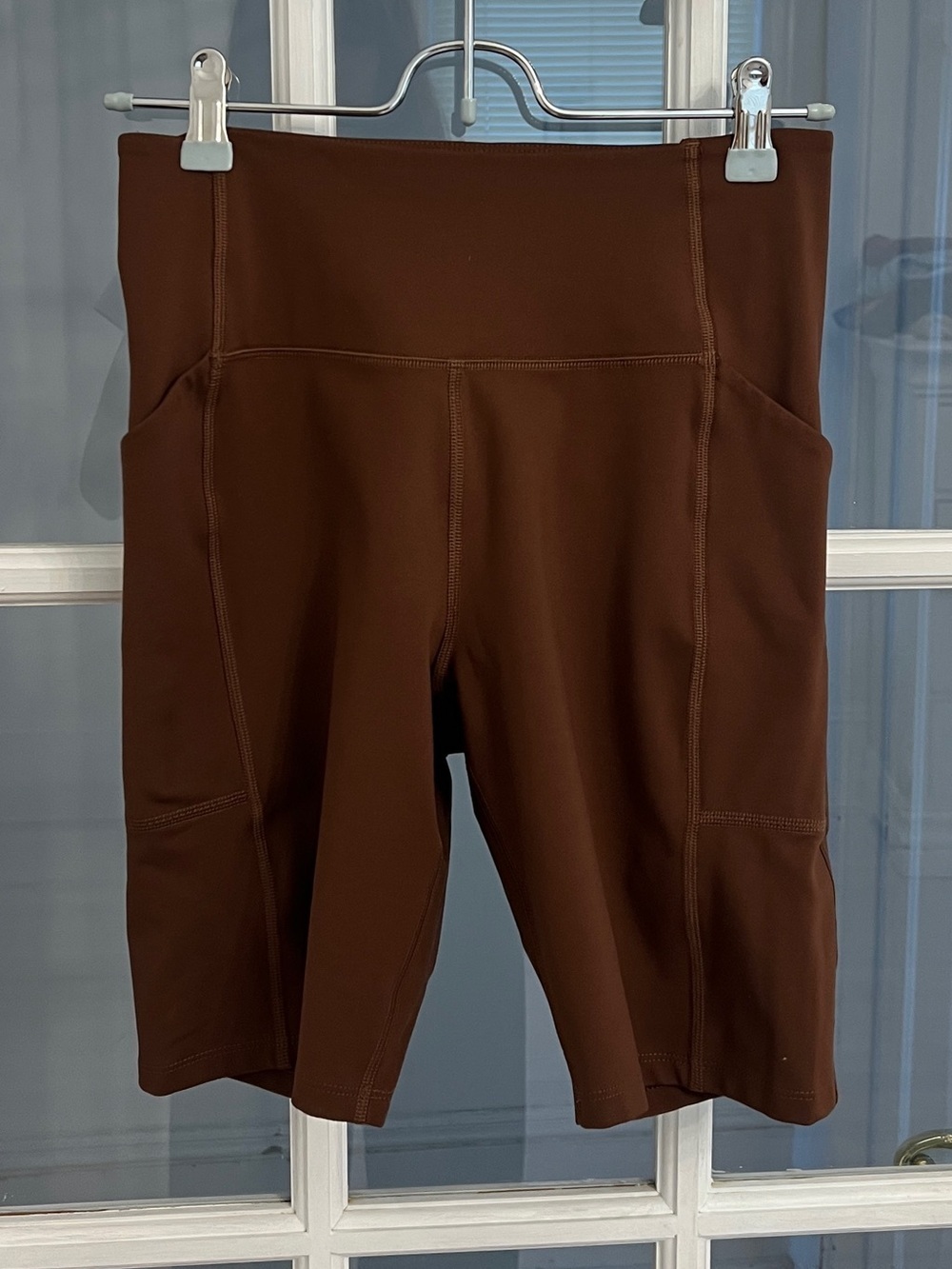 GIRLFRIEND COLLECTIVE Women’s Brown High Rise Active Bike Shorts Size M
